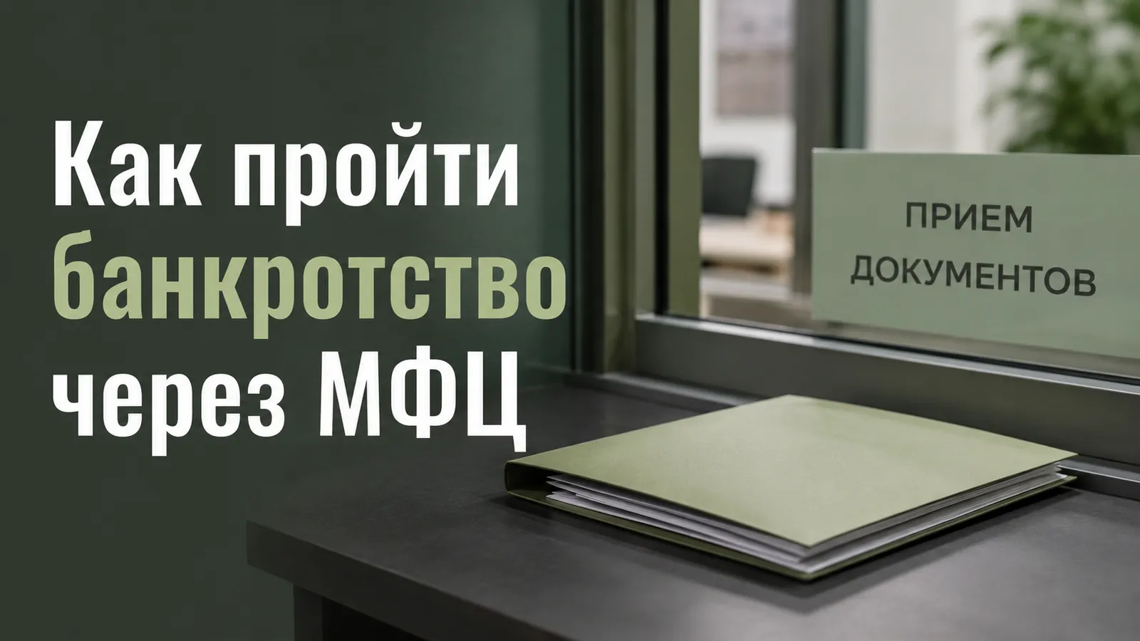 Как пройти банкротство через МФЦ