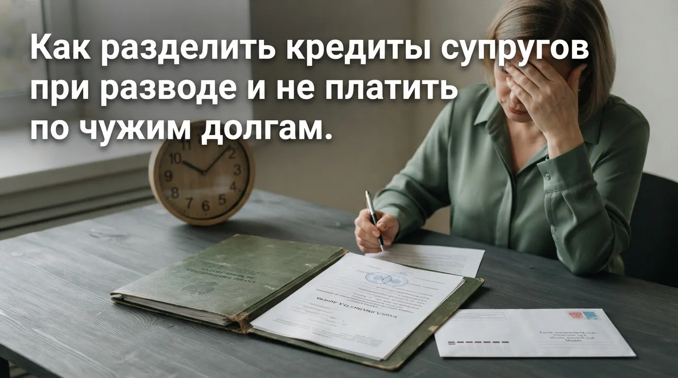 Как разделить кредиты супругов при разводе и не платить за чужие долги
