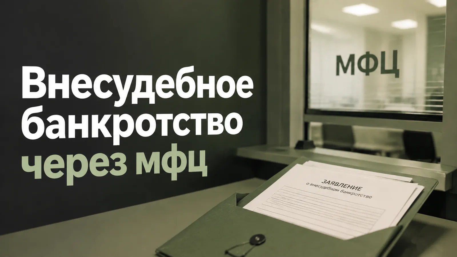 Внесудебное банкротство через мфц